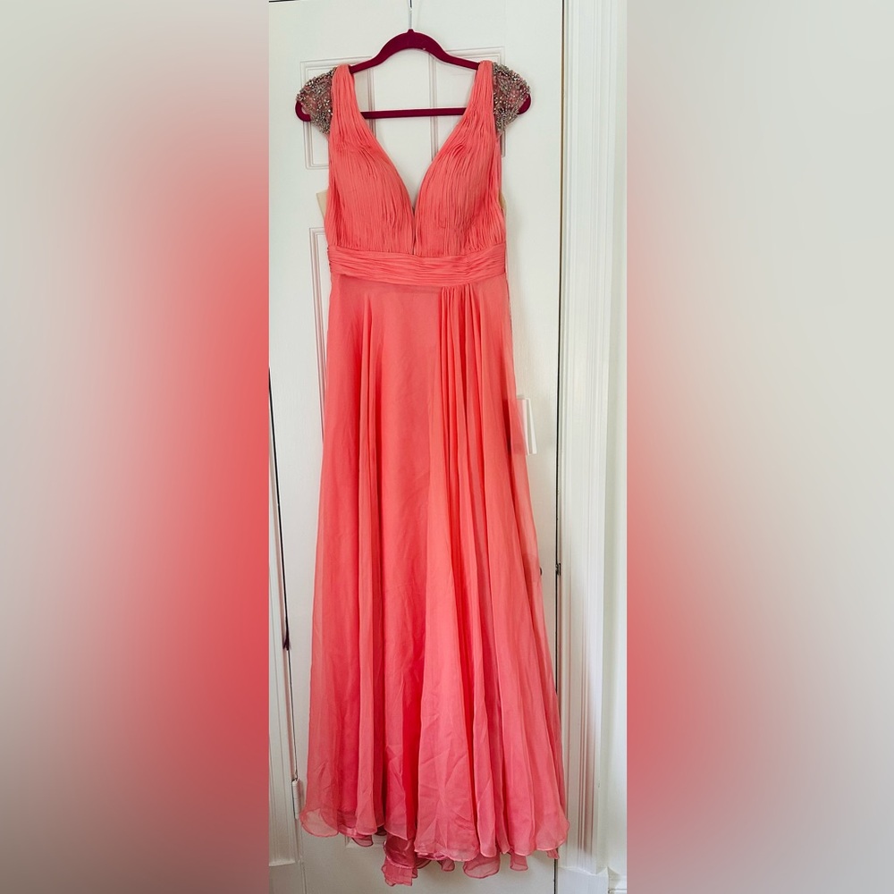 Mac Duggar Coral Gown